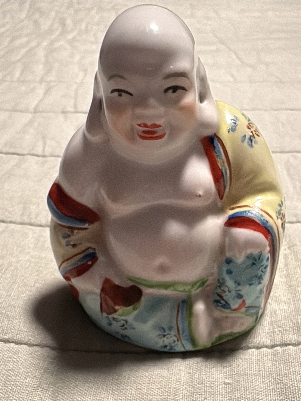 Vintage Chinese Porcelain Smiling Buddha Budai